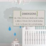 Cloud Wall Decal - Dimensions