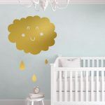 Cloud Wall Decal - Gold Foil