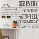 I Can Do This Wall Decal - Dimensions