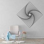 Infinite Square Geometric Wall Decal