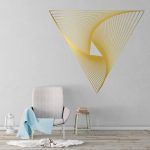 Infinite Triangle Geometric Wall Decal - Gold Foil