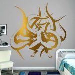 Kurama Wall Sticker - Gold Foil