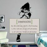 Sasuke Uchiha Wall Sticker - Dimensions