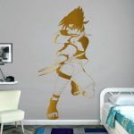 Sasuke Uchiha Wall Sticker - Gold Foil