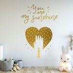 You Are My Sunshine Wall Decal - Gold Foil
