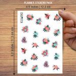 Flowers Mockup Stickers Pack