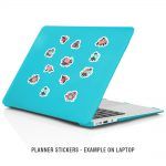 Flowers Mockup Stickers Laptop