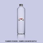 Pack Transports Mockup Stickers Water Bottle