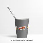 Pack Transports Mockup Stickers Paper Cup