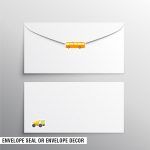 Transports Stickers Mockup Envelope