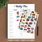 2 Pop Art Pack Mockup Stickers Planner