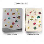 3 Pop Art Pack Mockup Stickers Binder