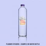 5 Birthday Party Pack Mockup Stickers Water Bottle