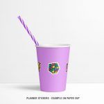 6 Pop Art Pack Mockup Stickers Paper Cup