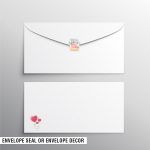 Birthday Party Stickers Mockup Envelope