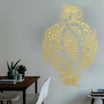 Celtic Wall Art Decal - Gold Foil