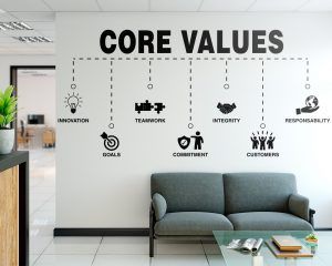 Core Values Wall Decal
