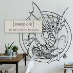 Dragon Wall Art Decal - Dimensions