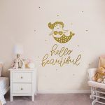Hello Beautiful Wall Decal - Gold Foil