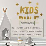 Kids Rule Wall Decal - Dimensions