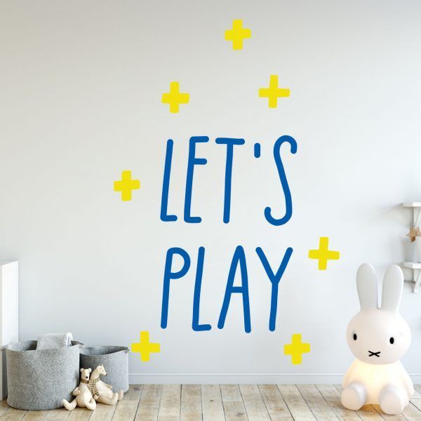Lets Play Wall Decal