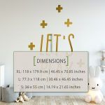 Lets Play Wall Decal - Dimensions