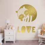 Love Wall Decal - Gold Foil