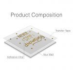 Never Stop Dreaming Wall Decal - Product Composition