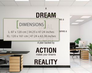 Plan Wall Decal Dimensions