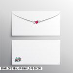 Pop Art Stickers Mockup Envelope