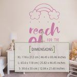 Reach For The Stars Wall Decal - Dimensions