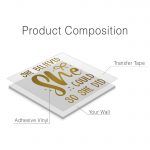 She Believed She Could So She Did Wall Decal - Product Composition