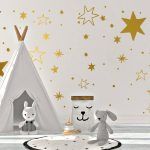 Stars Wall Decal - Gold Foil