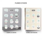 Cactus & Succulents Mockup Stickers Binder