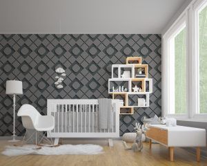 3d Effect Squares Nursery Decor