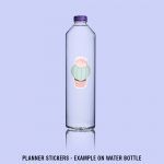Cactus & Succulents Mockup Stickers Water Bottle