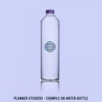 5 Round Tiles Mockup Stickers Water Bottle