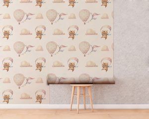 Bears and Balloons Wallpaper Roll