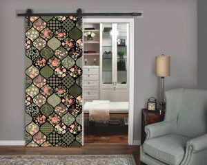 Black Patchwork Closet Door