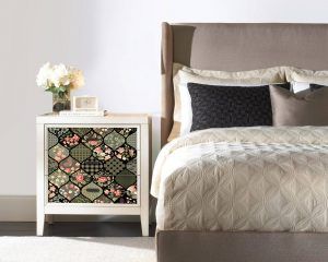 Black Patchwork Furniture Cover