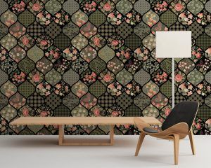 Black Patchwork Wall Decor