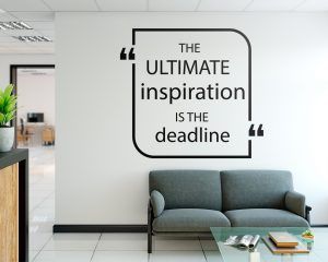 Deadline Wall Decal