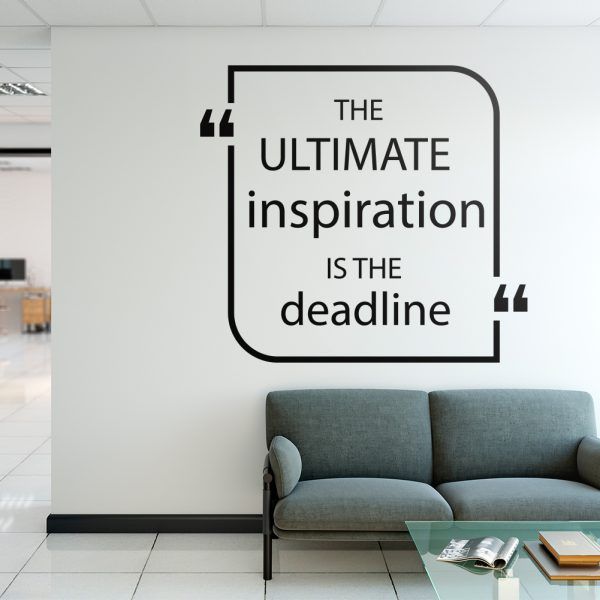 Deadline Wall Decal