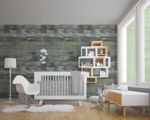Distressed Wood Nursery Decor