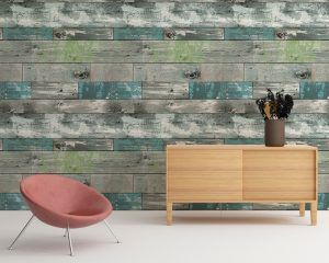 Distressed Wood Removable Wallpaper