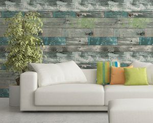 Distressed Wood Wallpaper