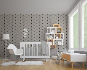 Geometric Cubes Nursery Decor