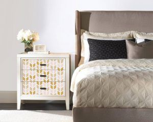 Geometric Gold Furniture Cover