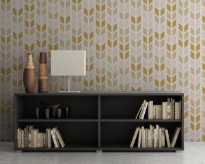 Geometric Gold Wall Mural