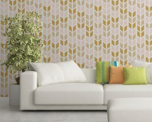 Geometric Gold Wallpaper
